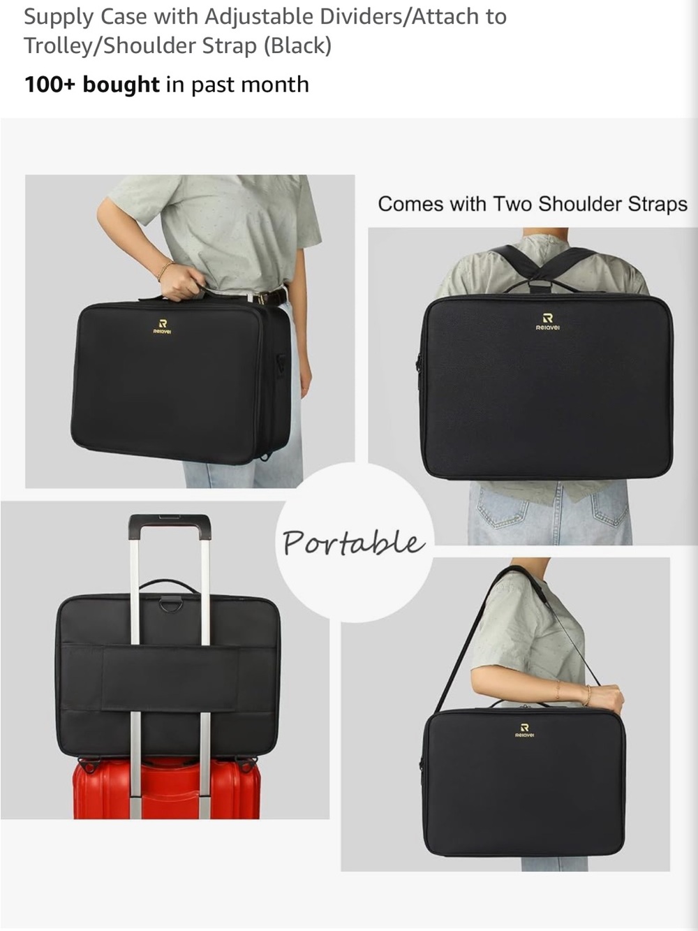 Relabel Makeup Case Travel Bag - Picture 12 of 12